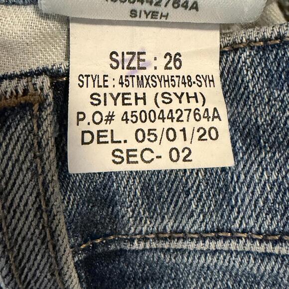 Joe's Jeans High Rise Skinny Ankle Siyeh Blue Distressed Hem Stretch Jeans 26 - Picture 13 of 14